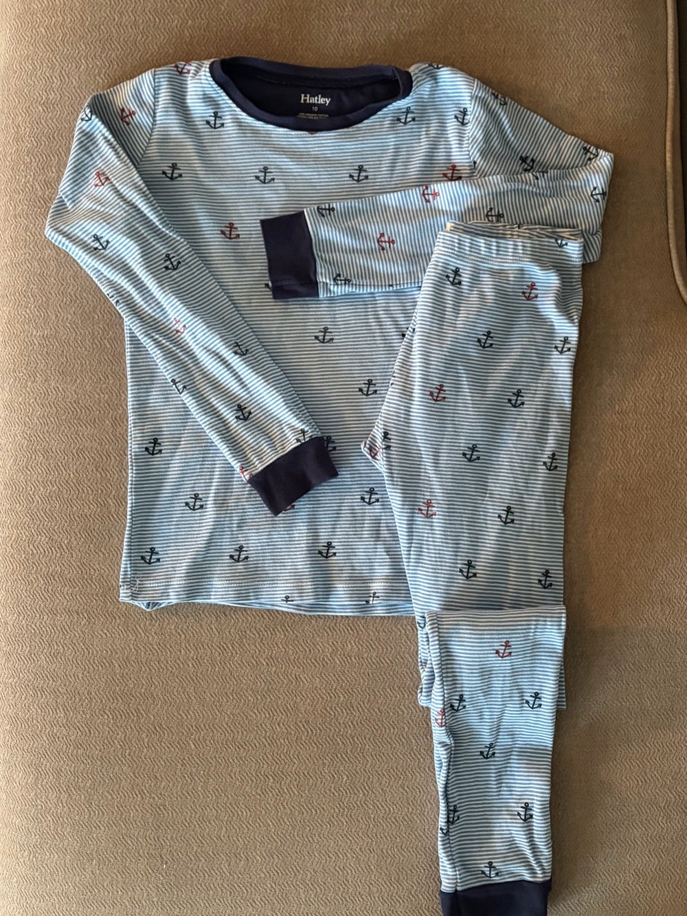 HATLEY BOYS NAUTICAL PRINT PYJAMA SET